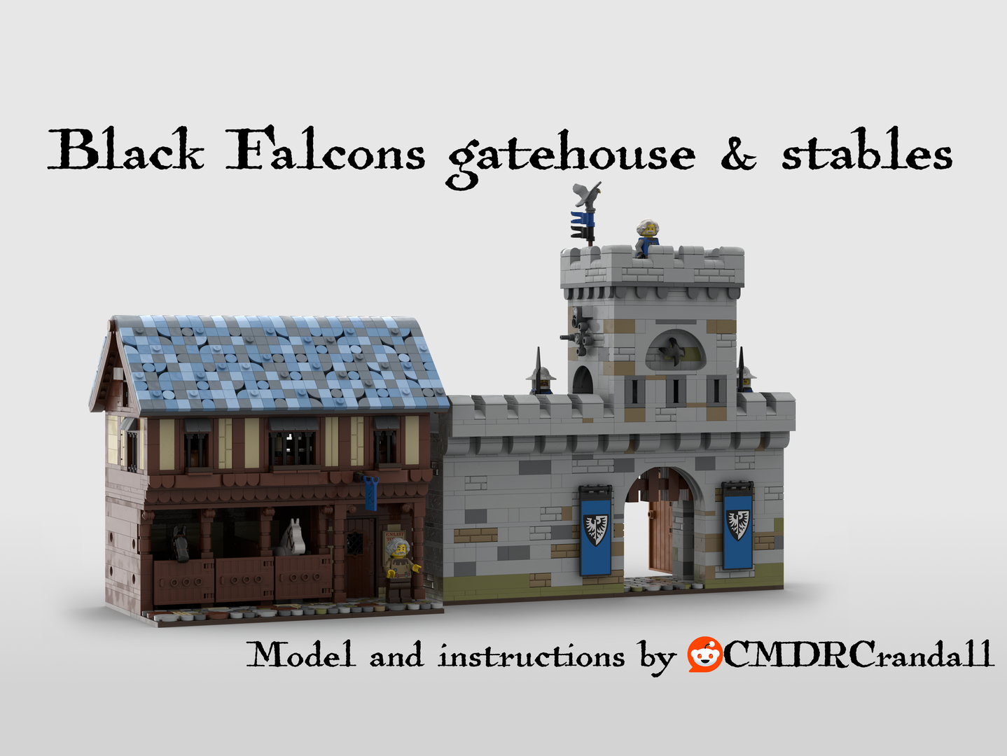 Black Falcons gatehouse and stables