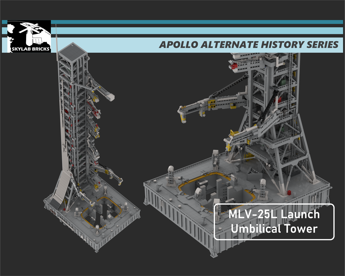 Saturn V MLV-25L Mobile Launcher and Launch Umbilical Tower
