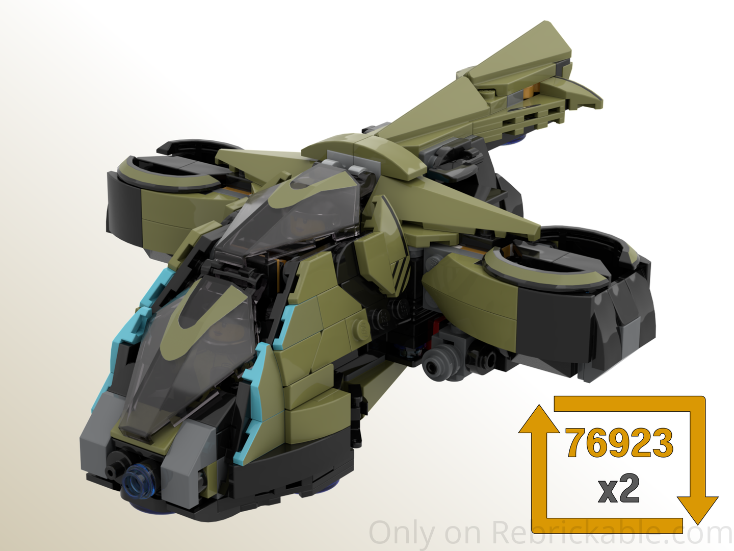 76923 x2 Heavy Gunship