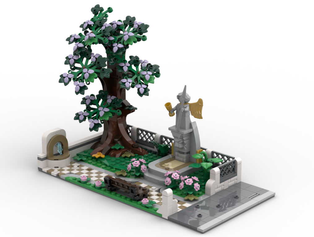 Small park with a Statue