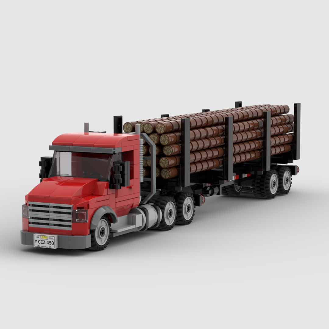 Kenworth T880 Day Cab Heavy Hauler with Logging Trailer