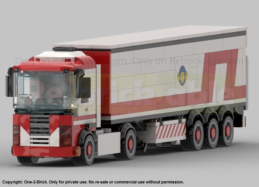 Renault Magnum with Dry Van Trailer and Taillift