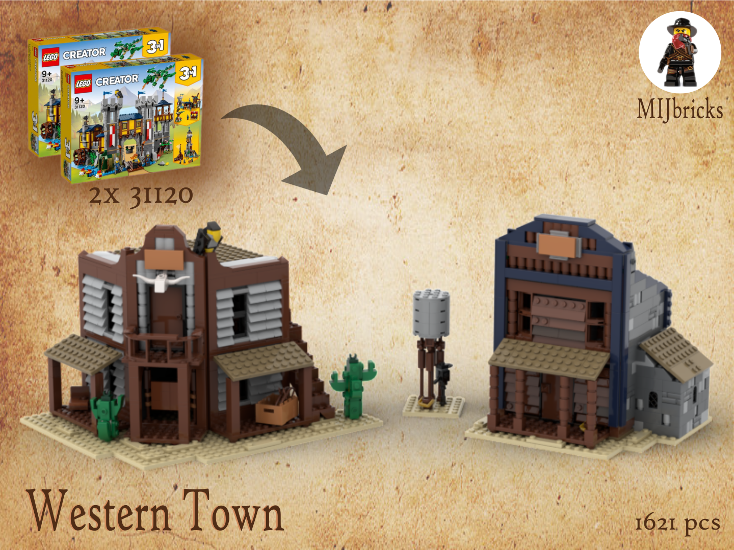 Western Town - Saloon &amp; Sheriff’s Office (2x 31120)
