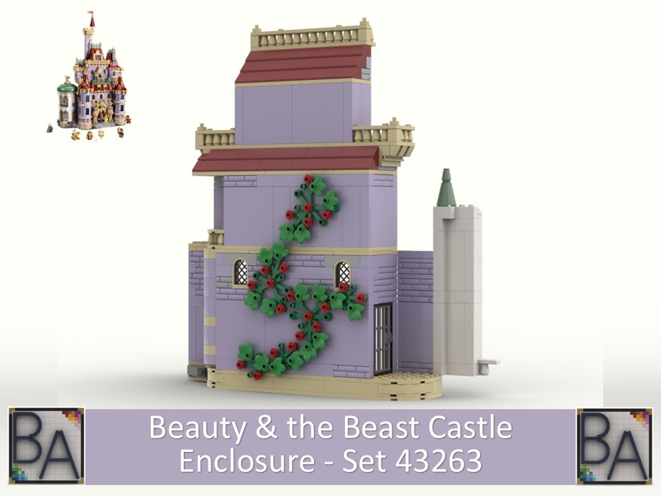 Beauty &amp; the Beast Castle Enclosure - Compatible with Set 43263