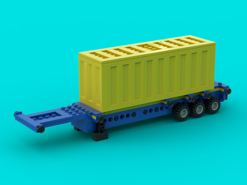 Trailer container for Mercedes-Benz Actros