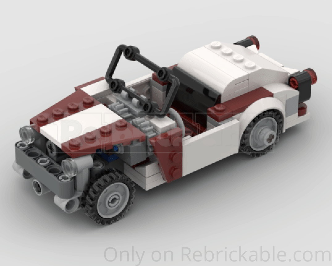 Mini Vintage Car (With Working Steering)