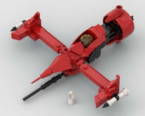 Microfigure-scale Cowboy Bepop ships : Swordfish2