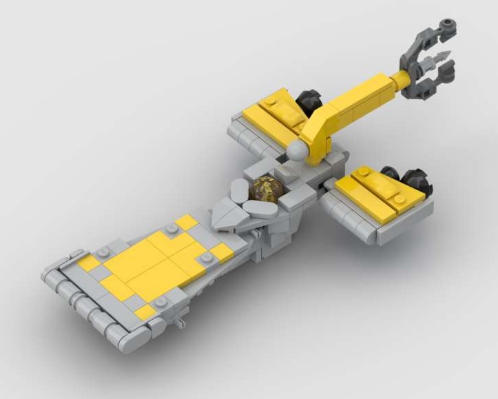 Microfigure-scale Cowboy Bepop ships : Hammerhead