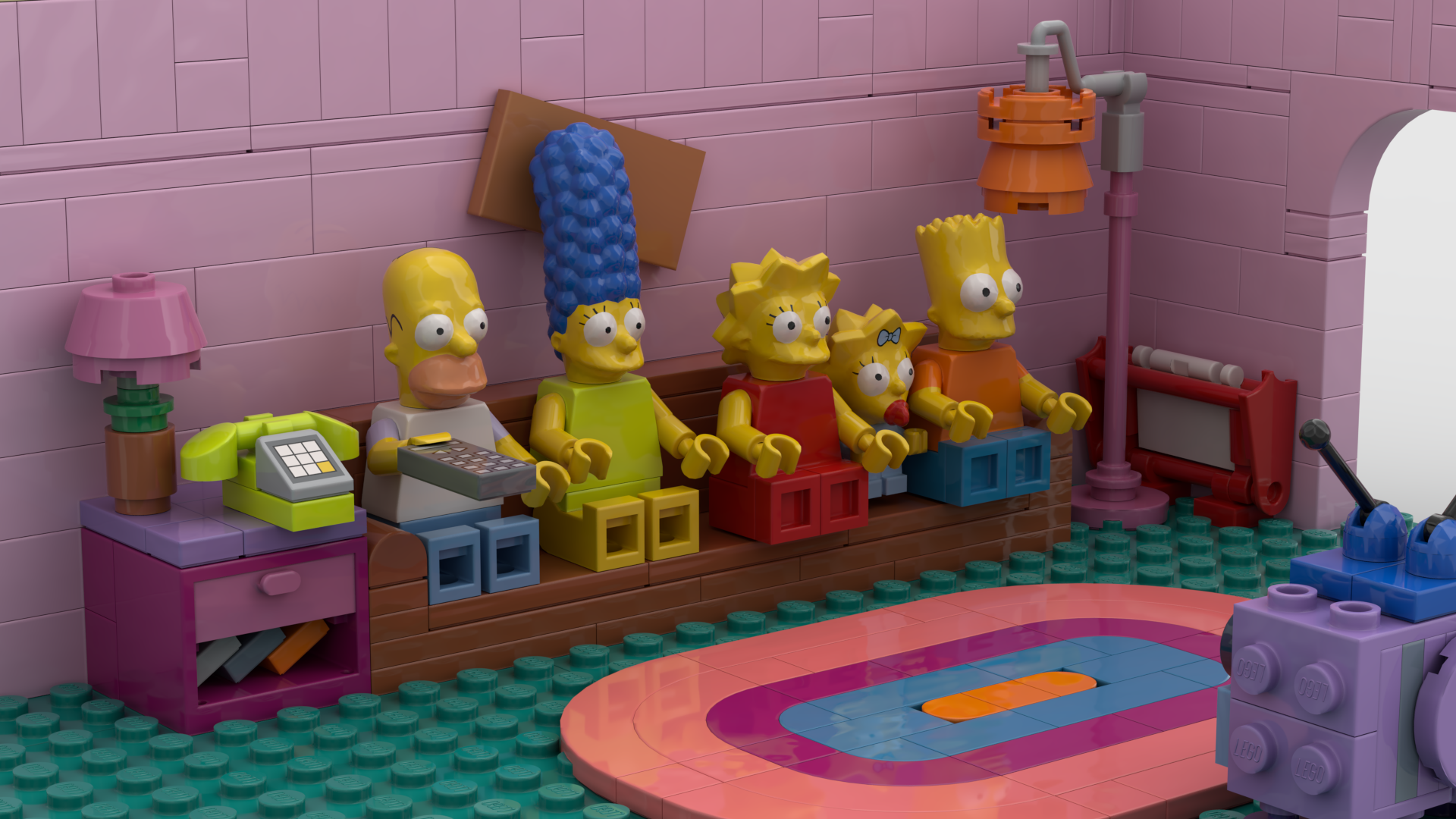 LEGO MOC 218937 The Simpsons TV Room And Couch By BigJudge LEGO MOC 218937 The Simpsons TV Room And Couch By BigJudge