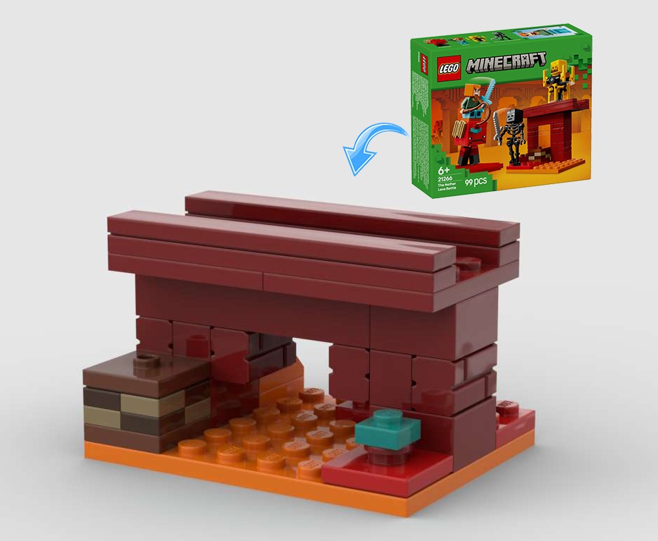 Nether Fortress 21266 Alternative alternate build