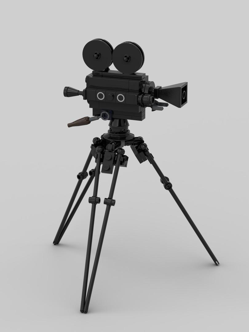 Old-Fashioned Movie Camera