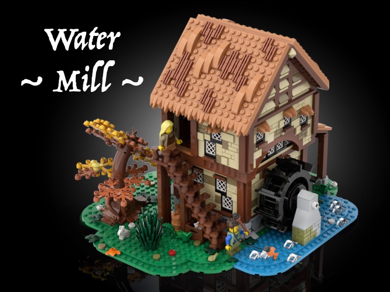 Water Mill - Medieval Village Diorama