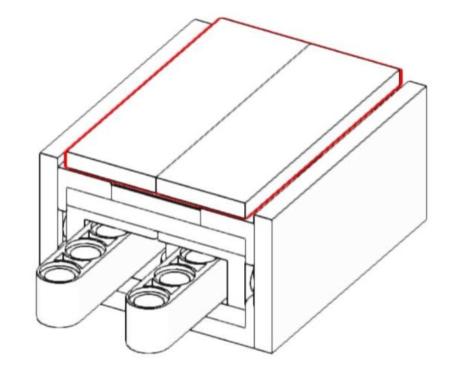 lego morse code paddle replica