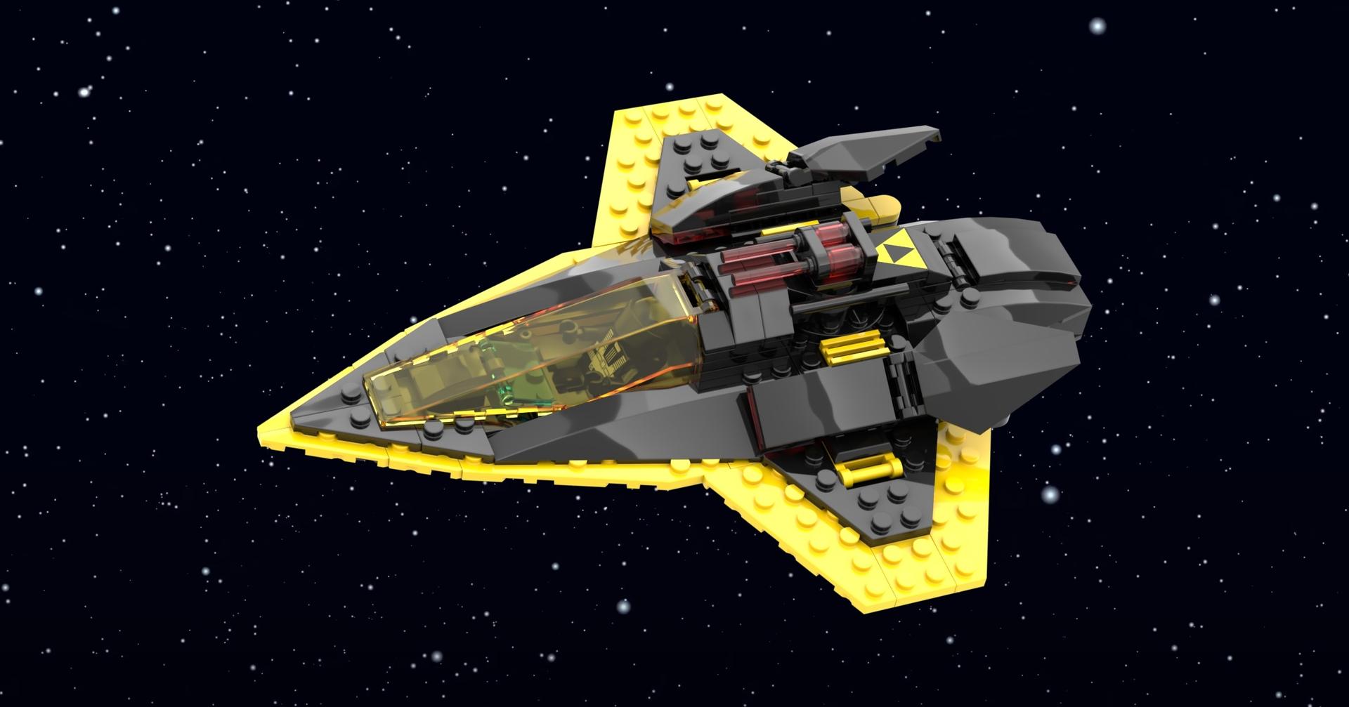 Blacktron-ified Spaceship from LEGO® set 60430