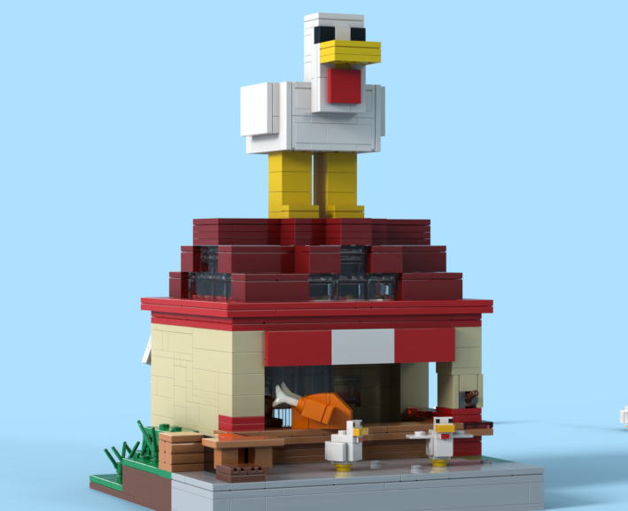 Lava chicken from the mincraft movie