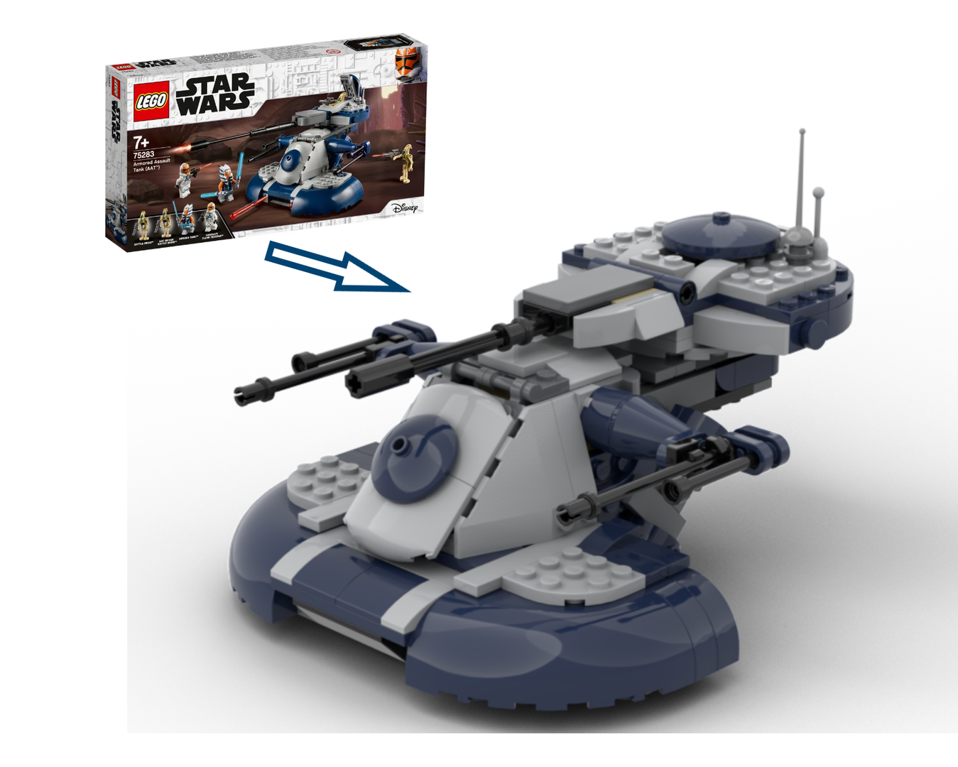 75283 redesigned "Armored Assault Tank (AAT)" (Alternative MOC)