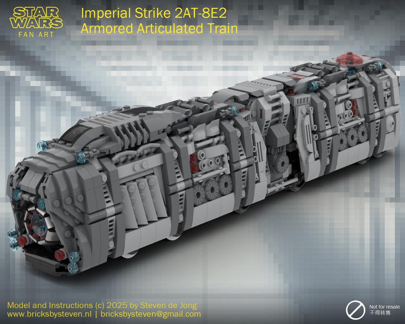 Imperial Strike 2AT-8E2 Armored Articulated Train (Minifig Scale, RC)