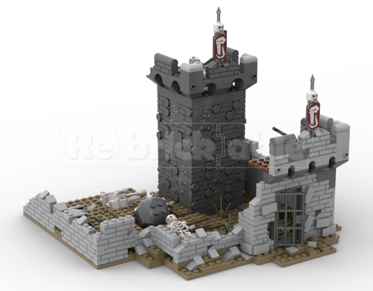 Destroyed castle