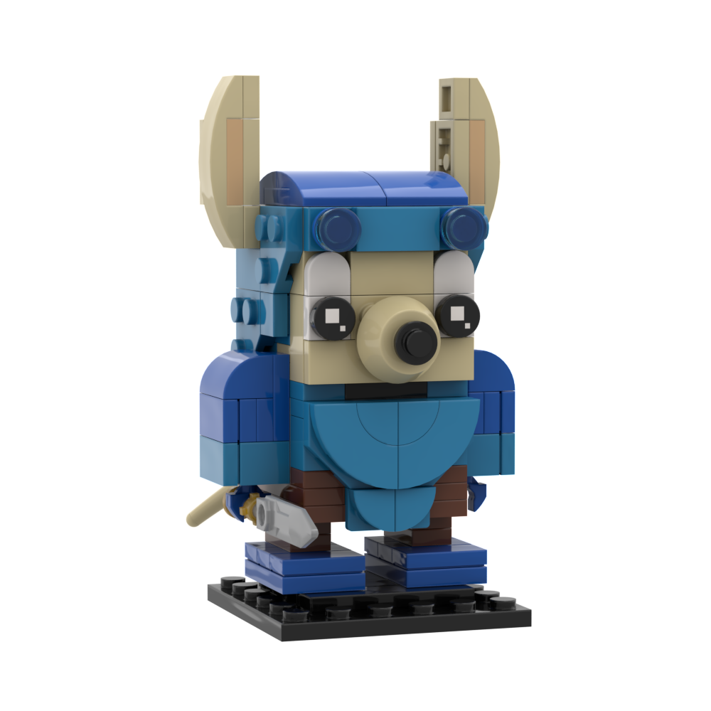 Sparkster, the rocket knight brickheadz