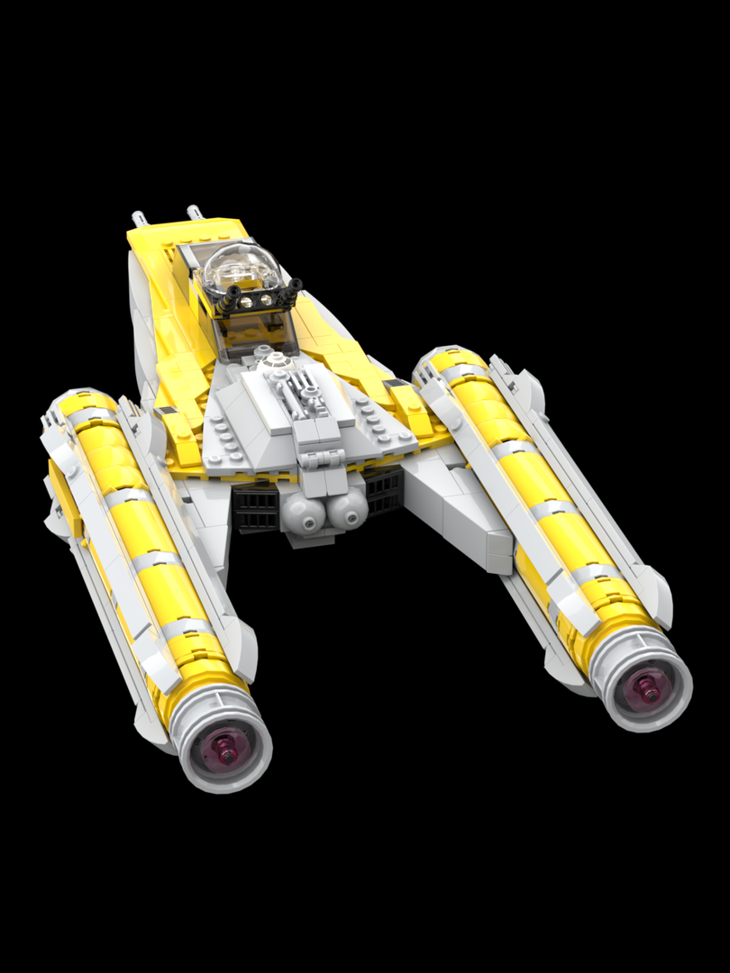 Clone Wars Starfighter in Yellow