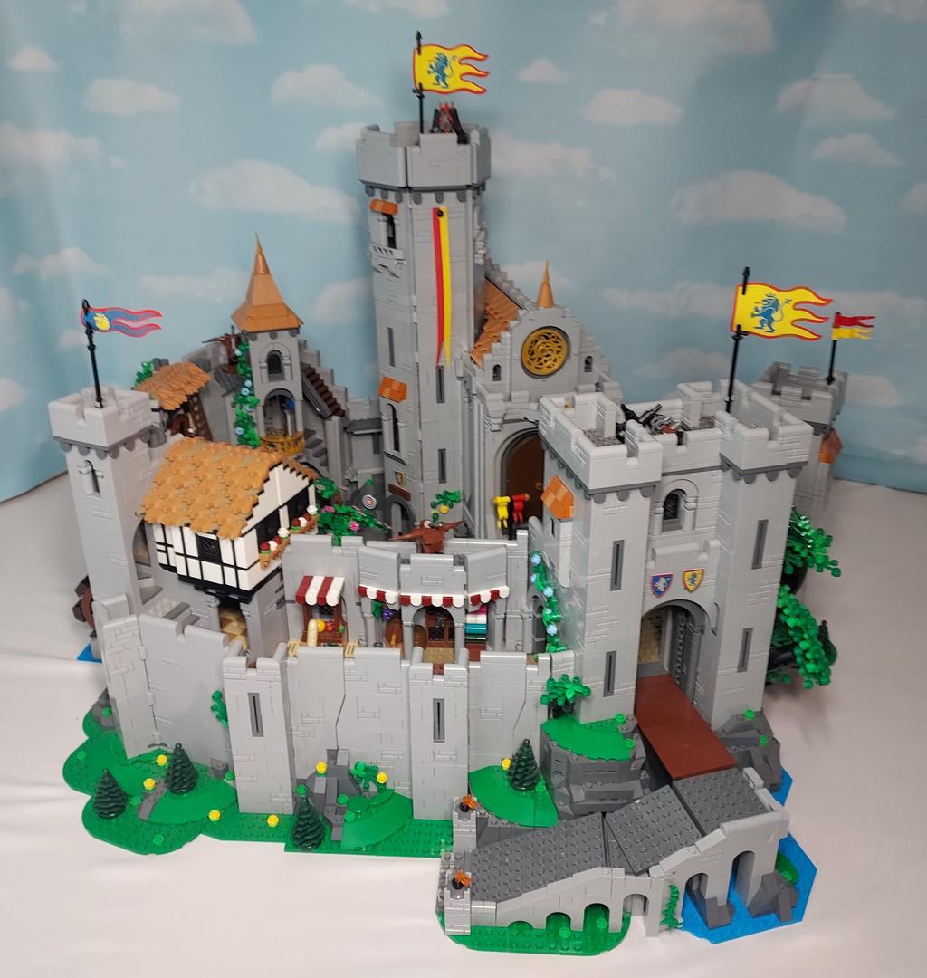 The Completed Lion Knight's Castle, a 10305 expansion