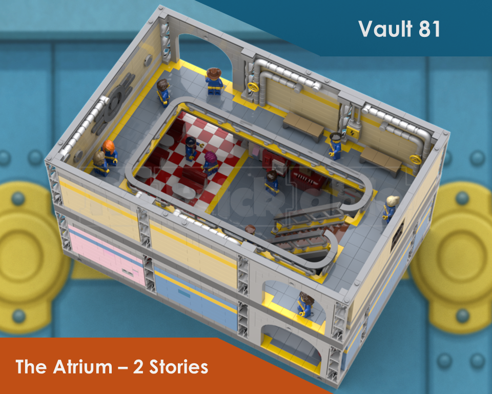 Fallout 4 - Vault 81 Atrium with 2 stories