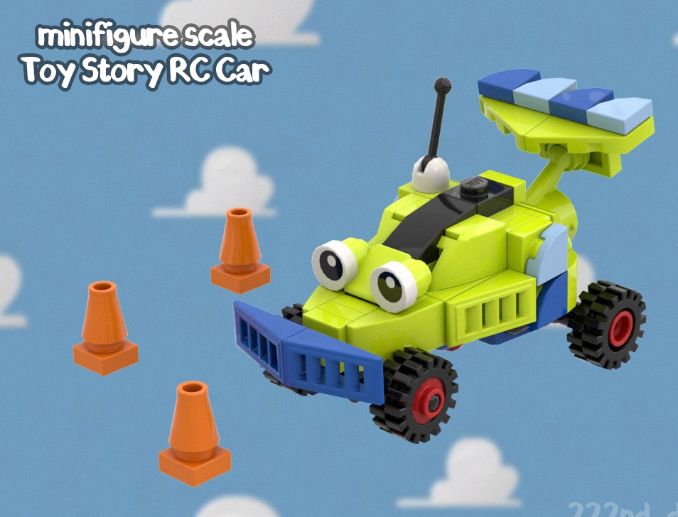 Minifigures Scale Toy Story RC Car