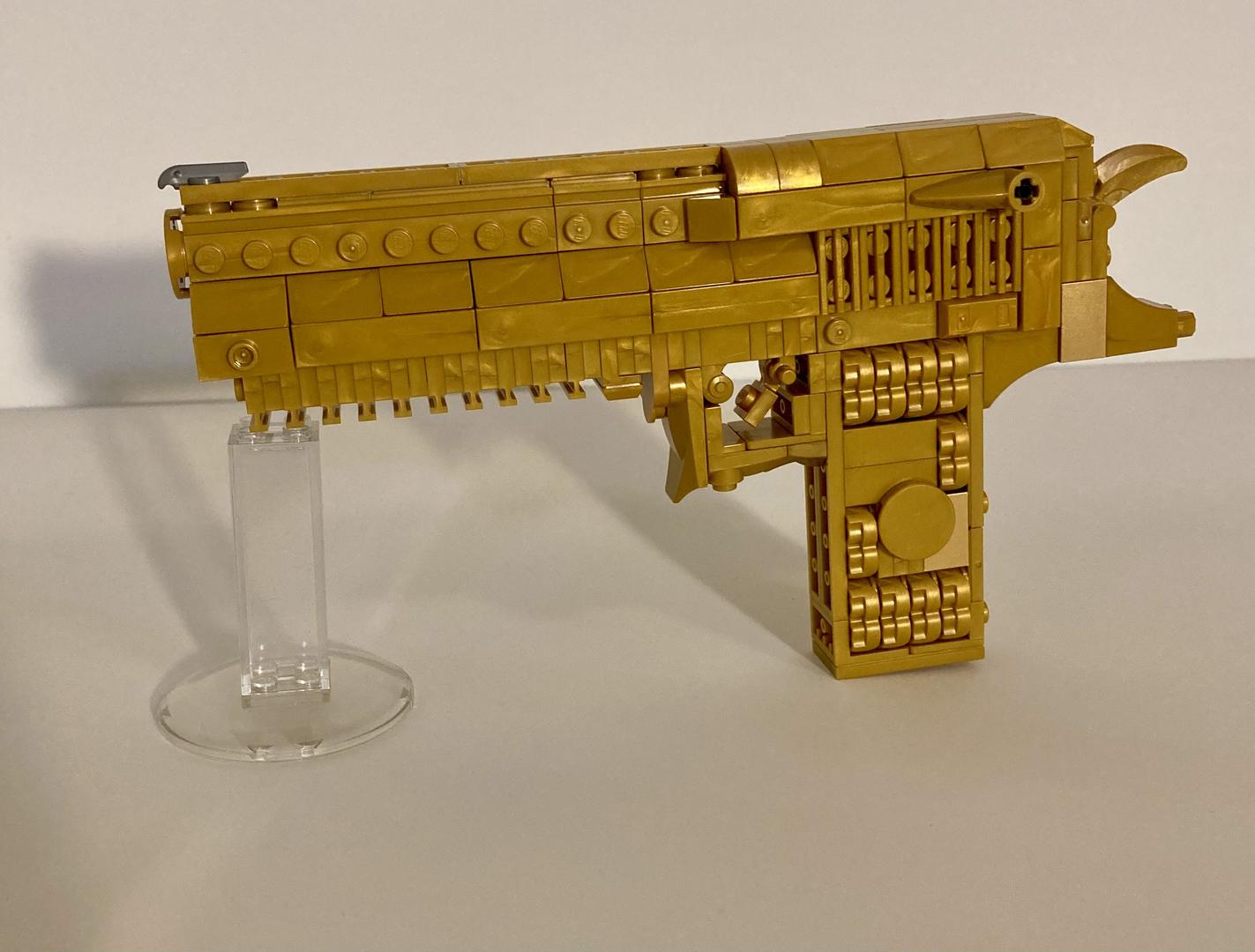 Golden Desert Eagle handgun