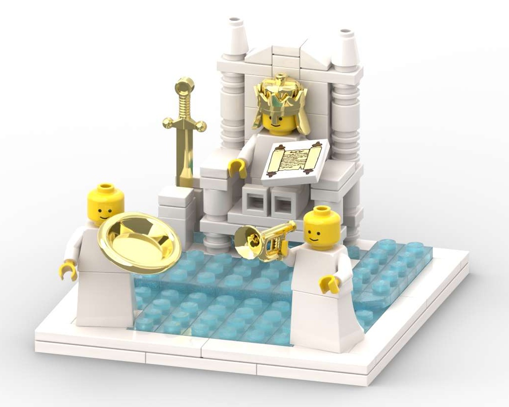 Jesus Christ and the Great White Throne - Heaven - Christian Bible Diorama