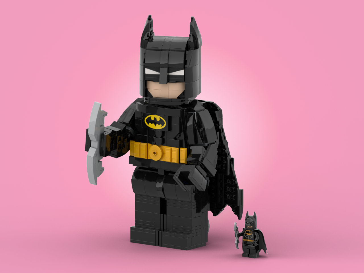 Bat-man (Up scaled minifigure)