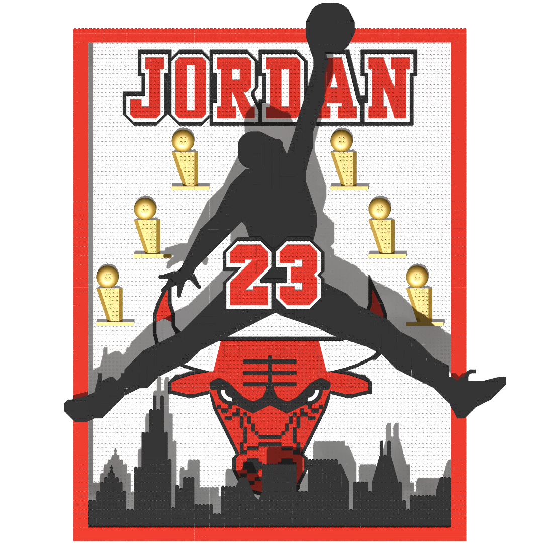 Michael Jordan Tribute Shadowbox
