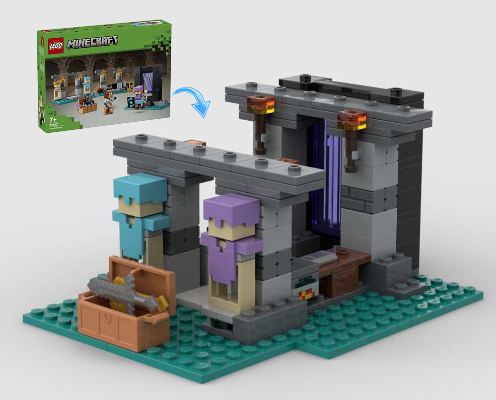 Secret Base with Portal 21252 Alternative alternate build
