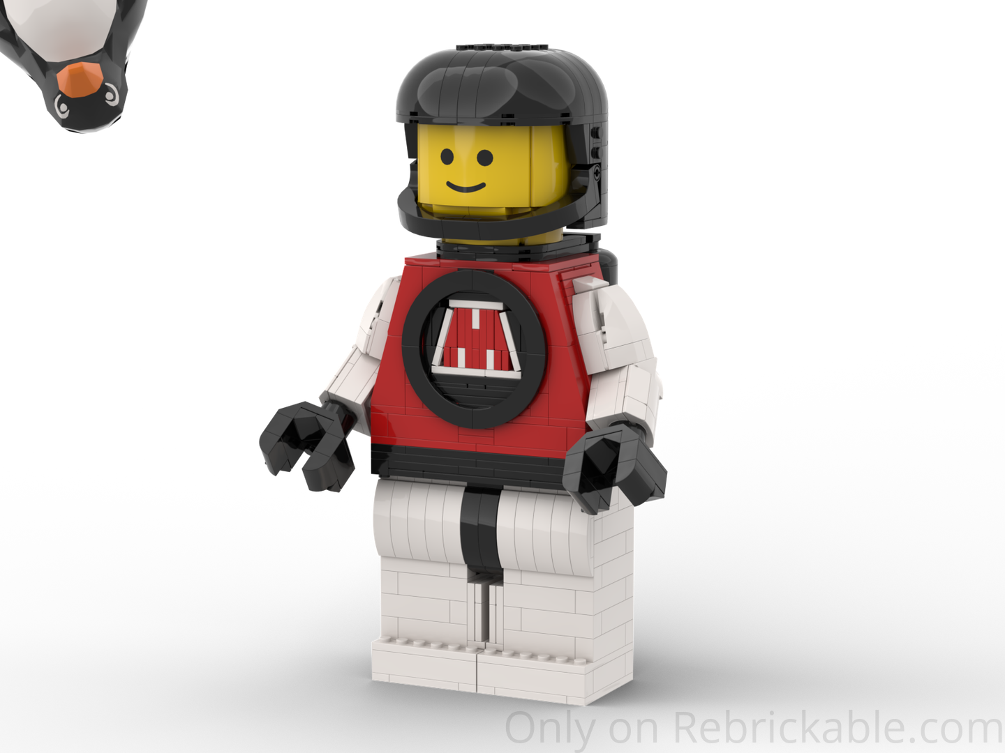 up scaled m-tron minifigure