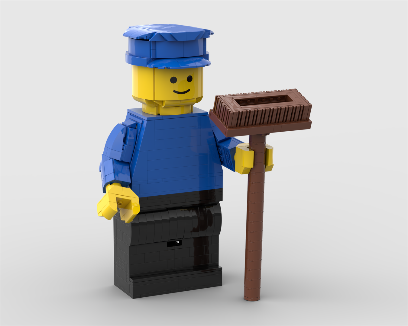 Upscaled street sweeper