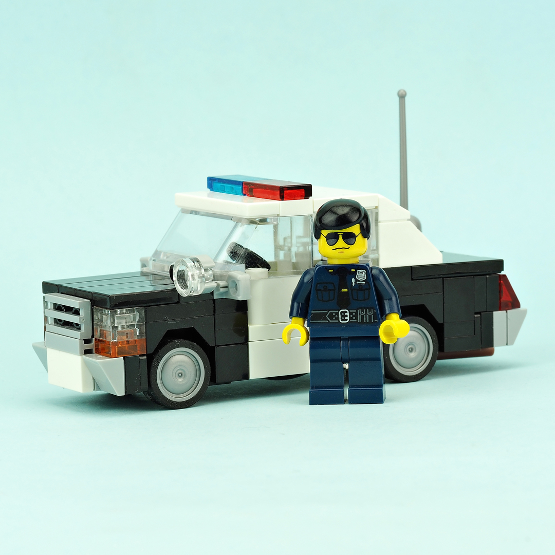 Old police car Ford Crown Victoria