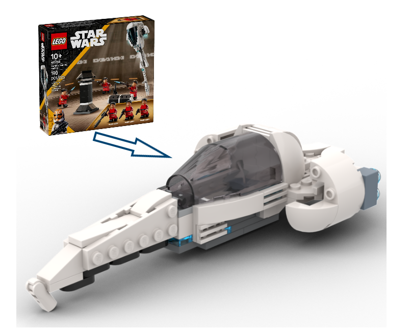 "Freeco Speeder" 40765 GWP alternative build (MOC)