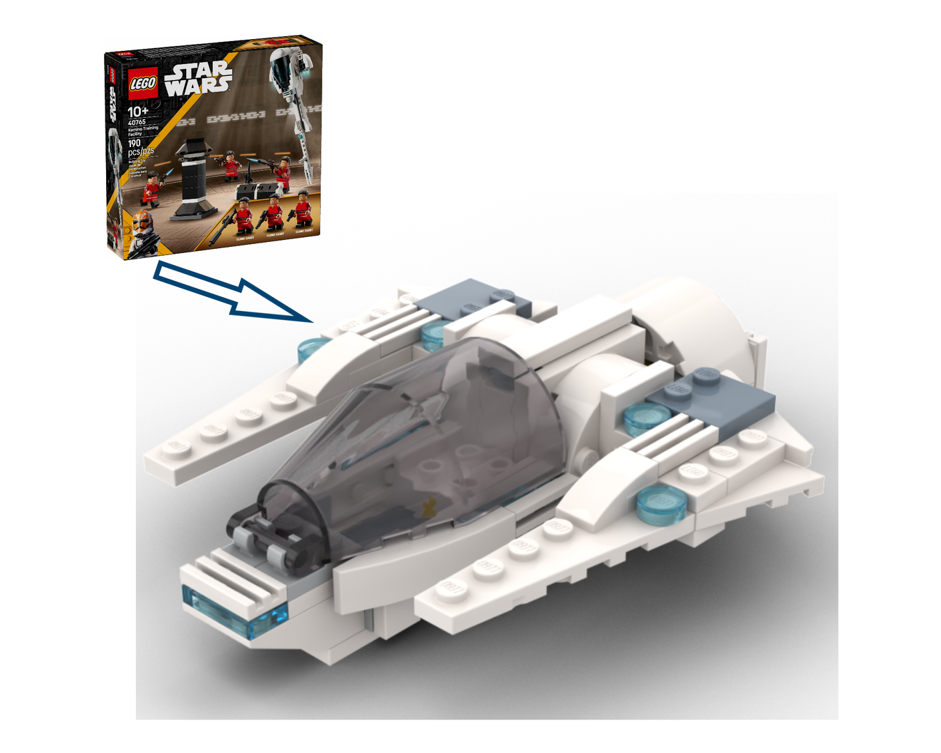 "Clone Training FIghter" 40765 GWP alternative build (MOC) alternate build