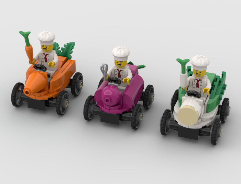 Vegetables Soap Box Race Cars