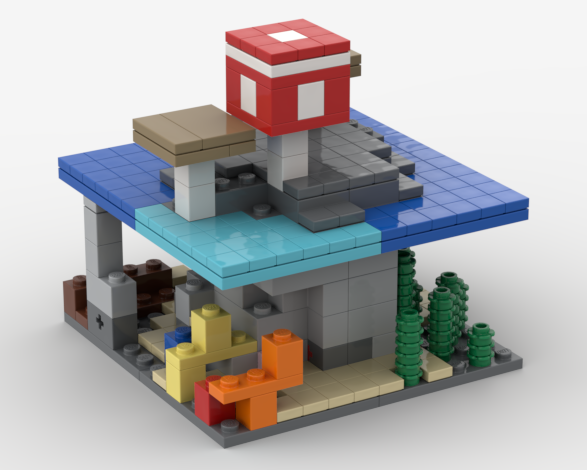 MC Micro-world Mushroom island/ocean