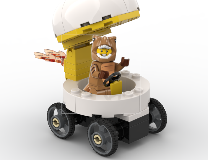 Dinosaur egg soap box racer for dinosaur costume fan CMF