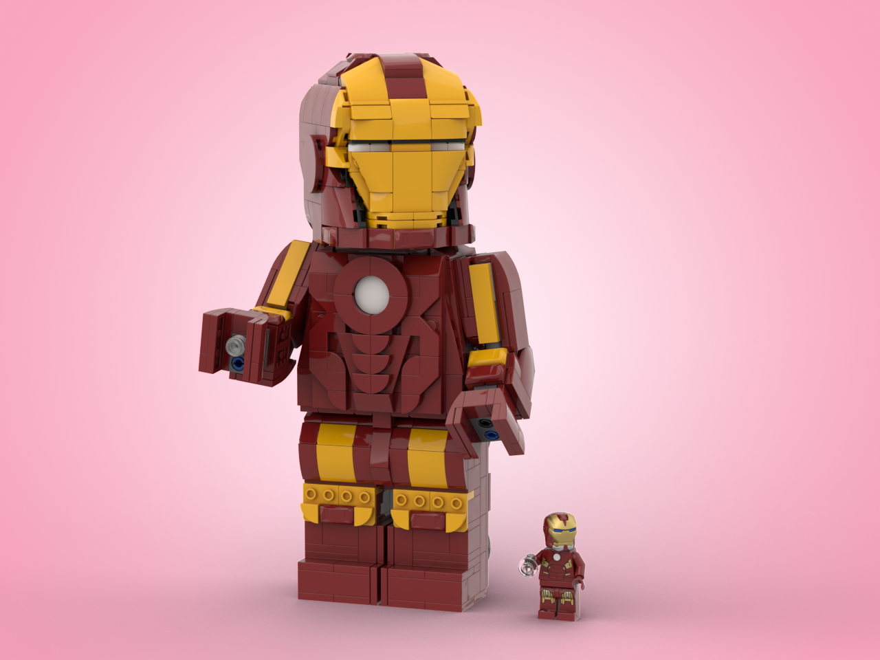 Iron Man (Up scaled minifigure)