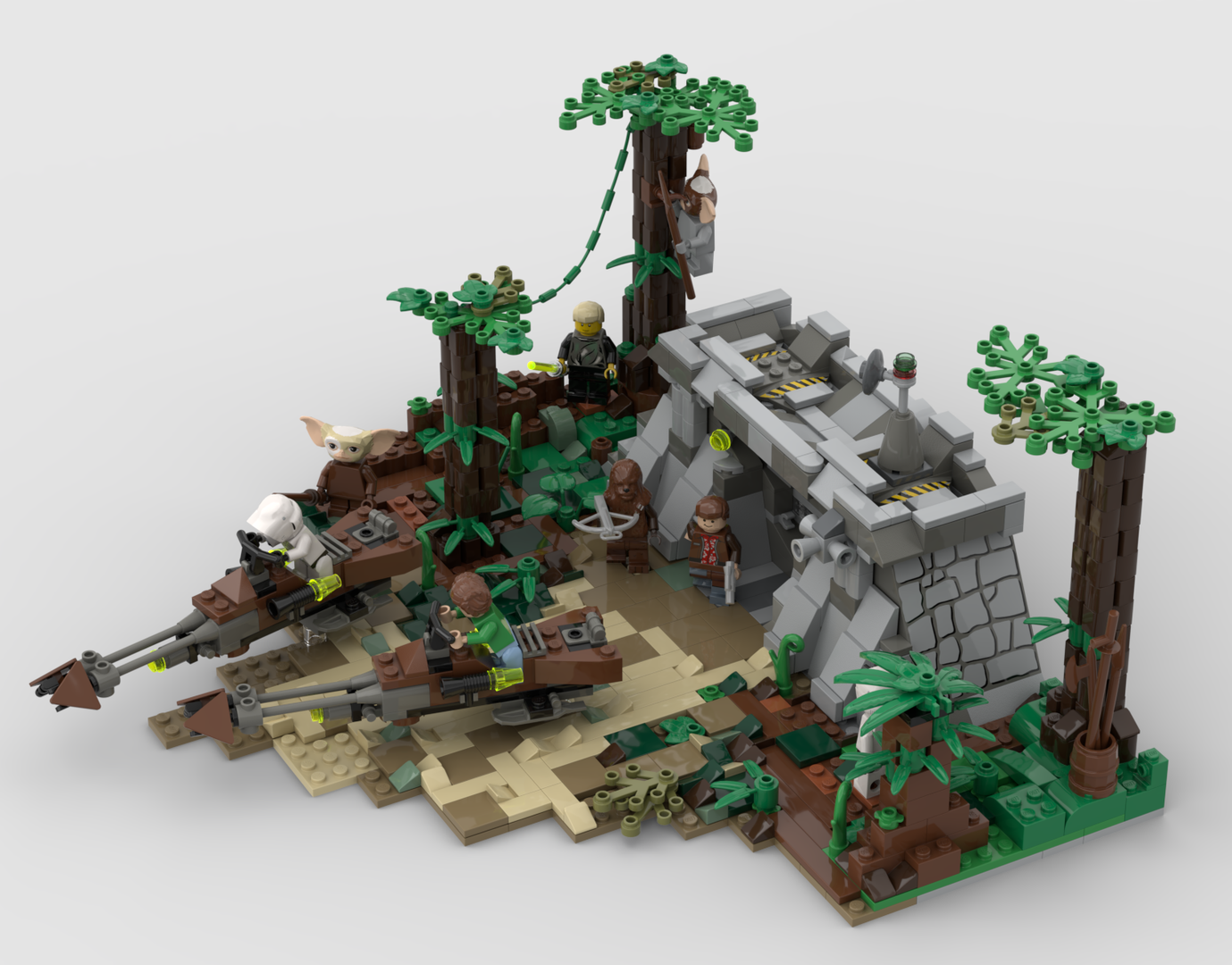 1999 Speeder Bikes - Endor Bunker Display