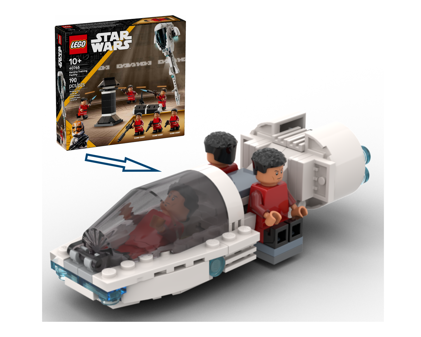 "Clone Training Dropship" 40765 GWP alternative build (MOC) alternate build