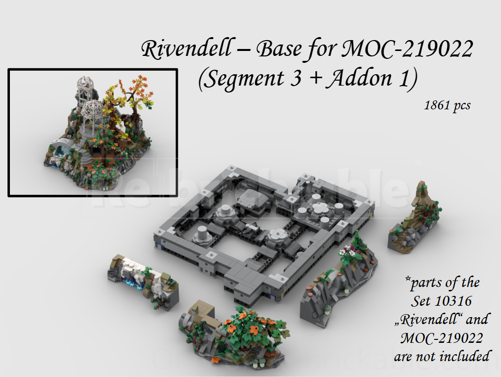Rivendell - Base for MOC-219022 (Segment 3 + Addon 1)
