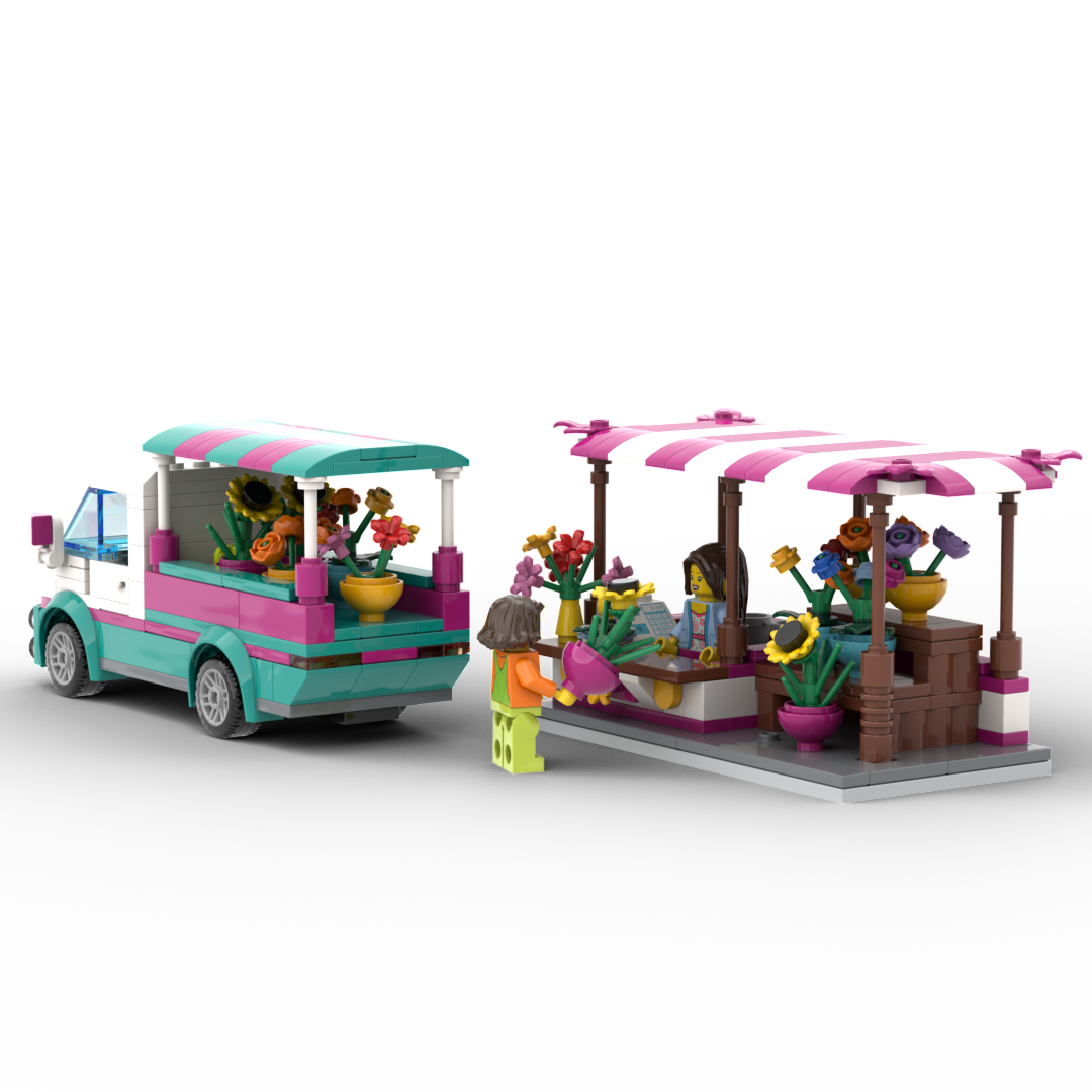 Florist Stand with Delivery Van