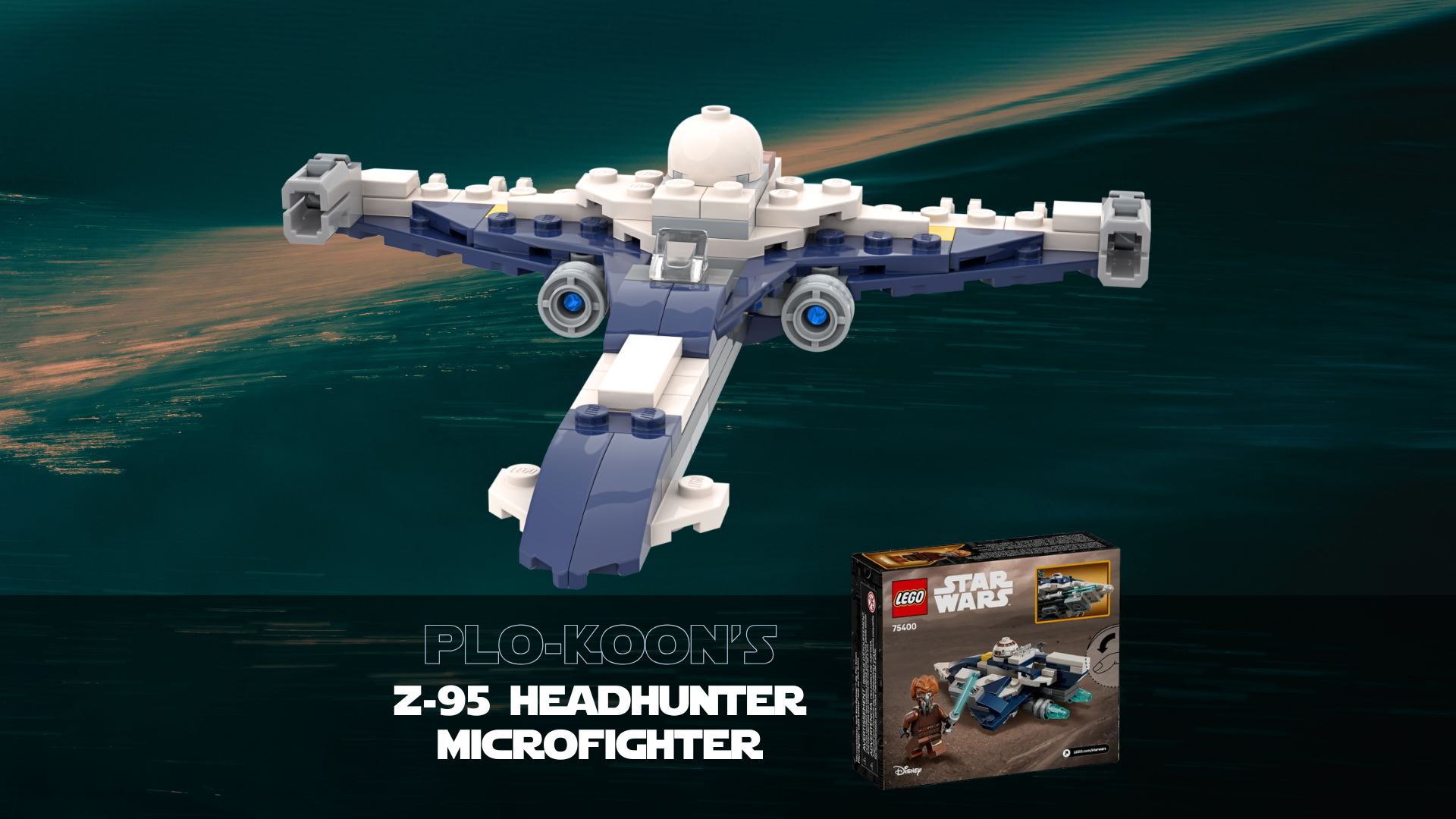 Plo Koon's Z-95 Headhunter Microfighter - 75400 alternative alternate build