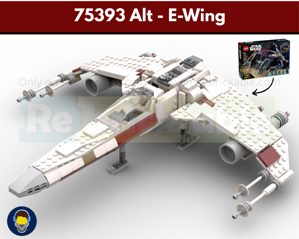 E-Wing - 75393 Alternate Build alternate build