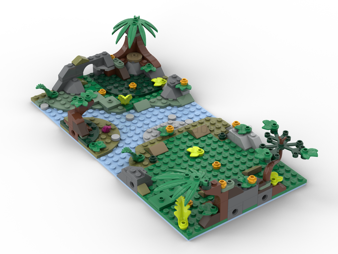 Explorer Diorama #2 - Jungle (for Set 60424 &amp; Set 30665)