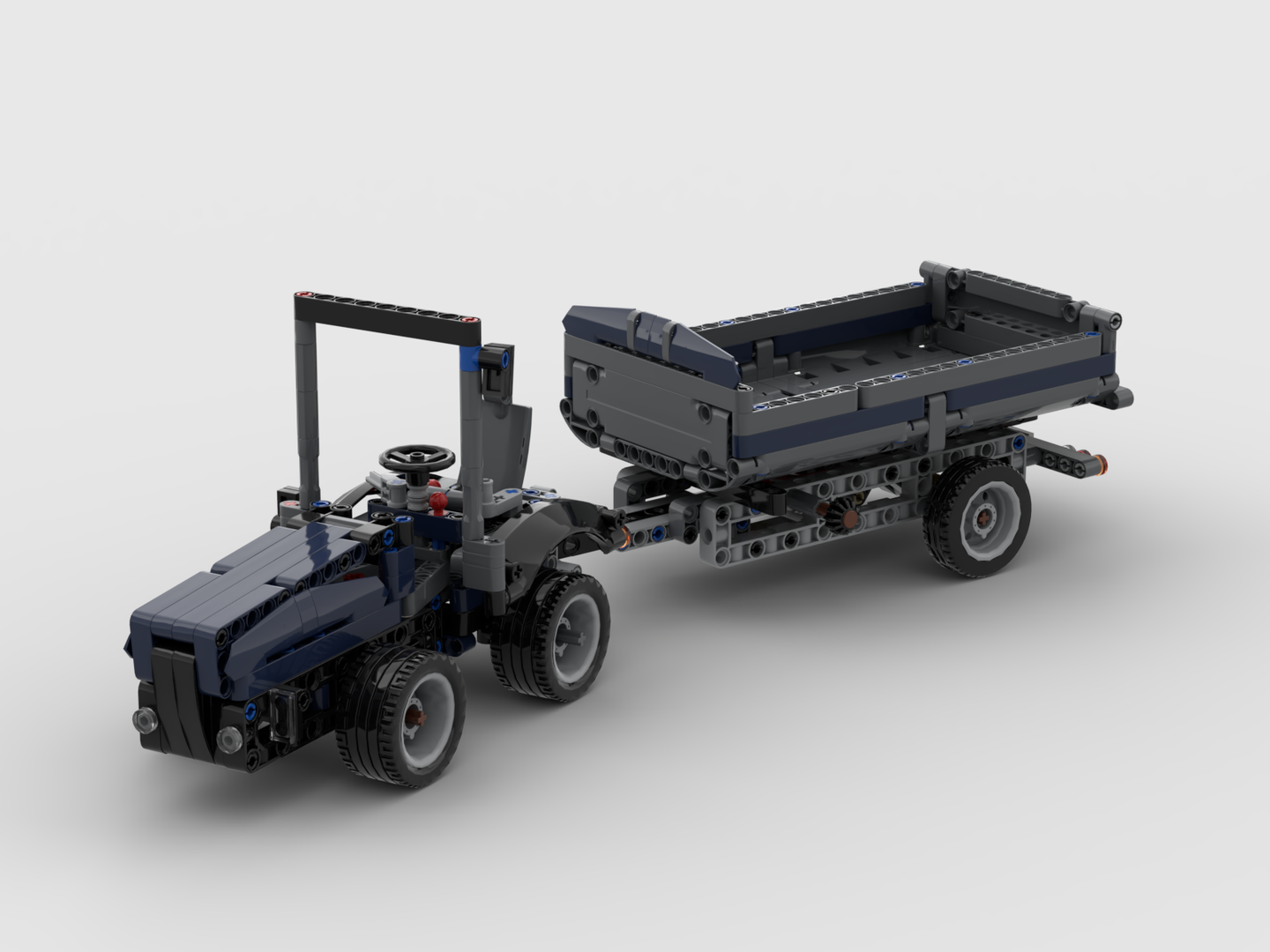 42203 Articulated Tractor with Trailer alternate build