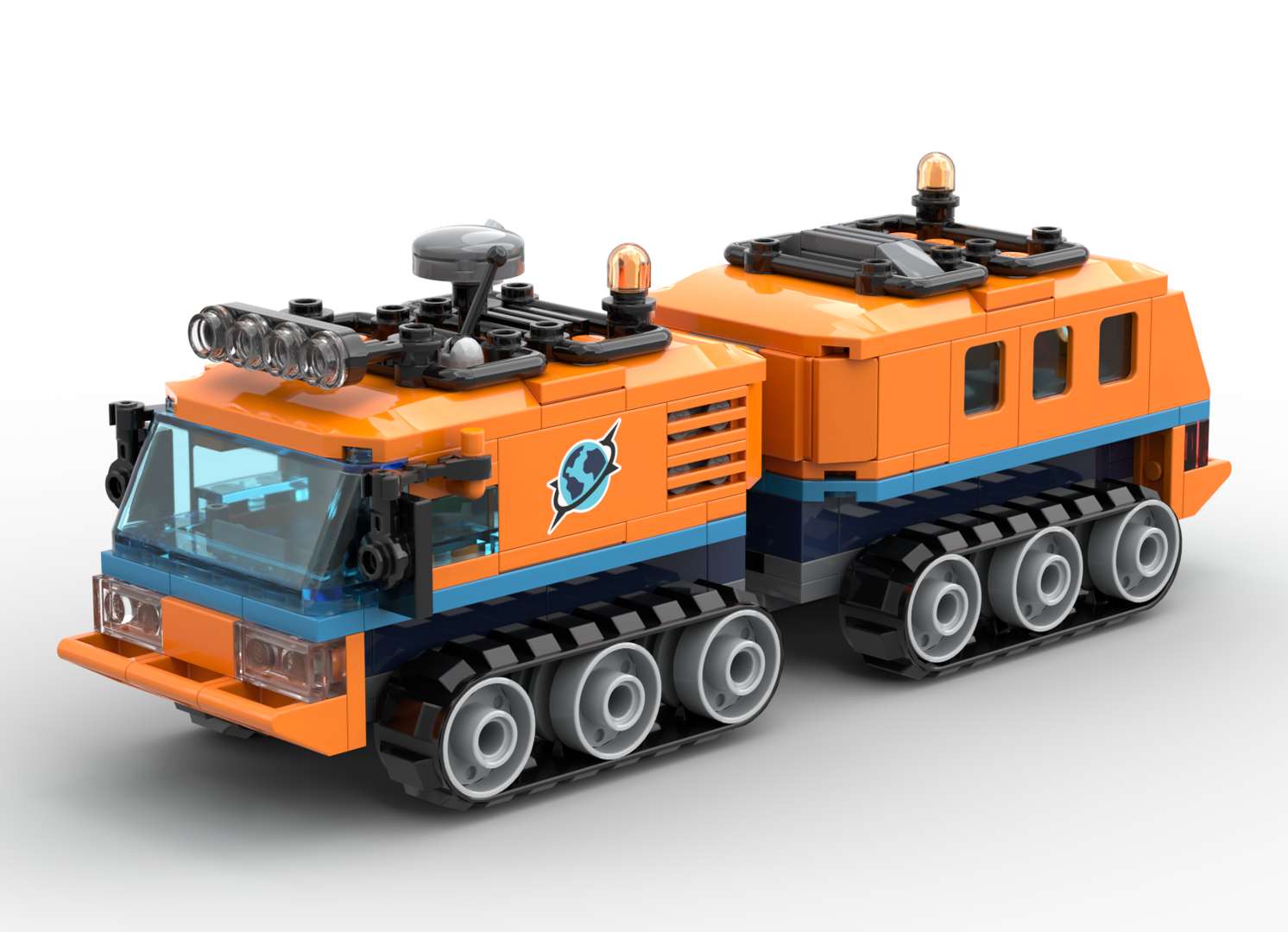 Articulated Tracked Vehicle (arctic, orange)